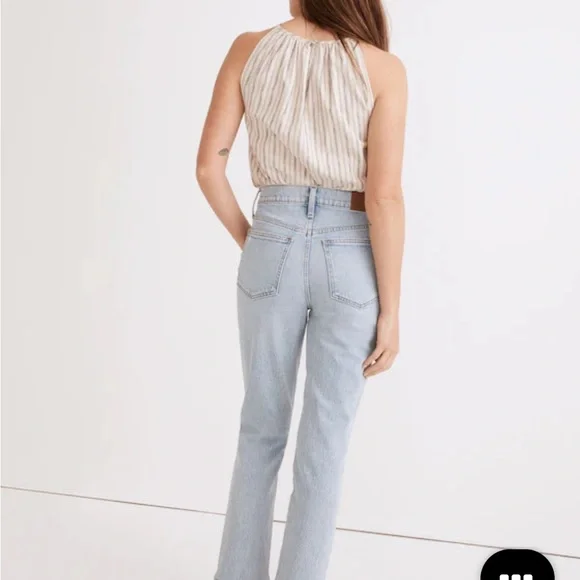 Madewell The Perfect Vintage Crop Jean in Sudbury Wash 26 - Picture 3 of 9
